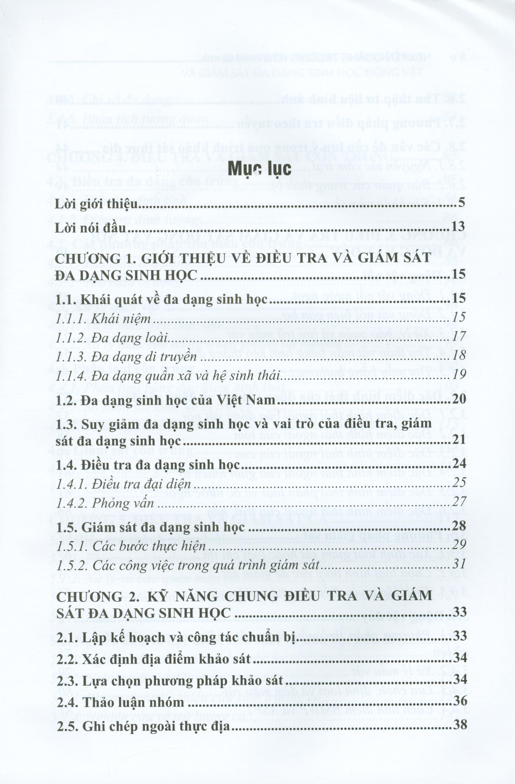 Giáo Trình Phương Pháp Điều Tra Và Giám Sát Đa Dạng Sinh Học Động Vật