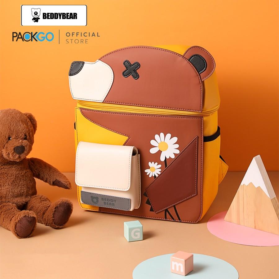 Balo Trẻ em từ 5 tuổi Beddybear Cute Bag 2.0 Phù hợp cho bé trai gái học Mẫu giáo chuẩn bị vào lớp 1 .Thiết kế chống gù, Chất liệu da PU hạn chế thấm nước