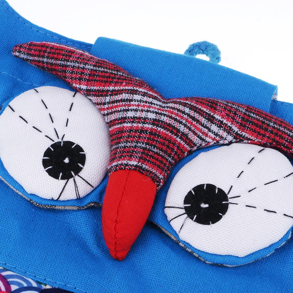 Cute Owl Cotton Handmade Patchwork Backpack Bag Women Girl Handbag