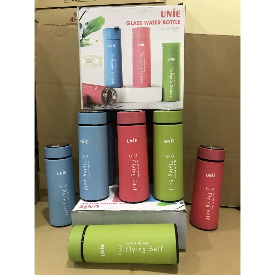 Bình nước thủy tinh 2 lớp giữ nhiệt chống nóng dung tích 450ml DrbStore