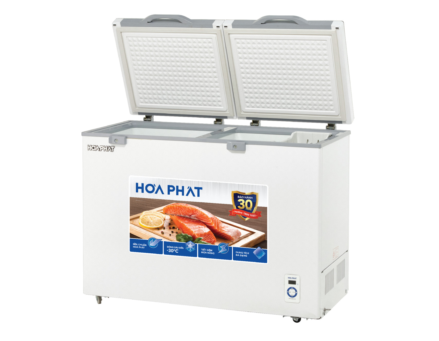 Tủ đông Hòa Phát HPF AD6352.T1 1 ngăn 2 cánh kính 352 L- Hàng chính hãng