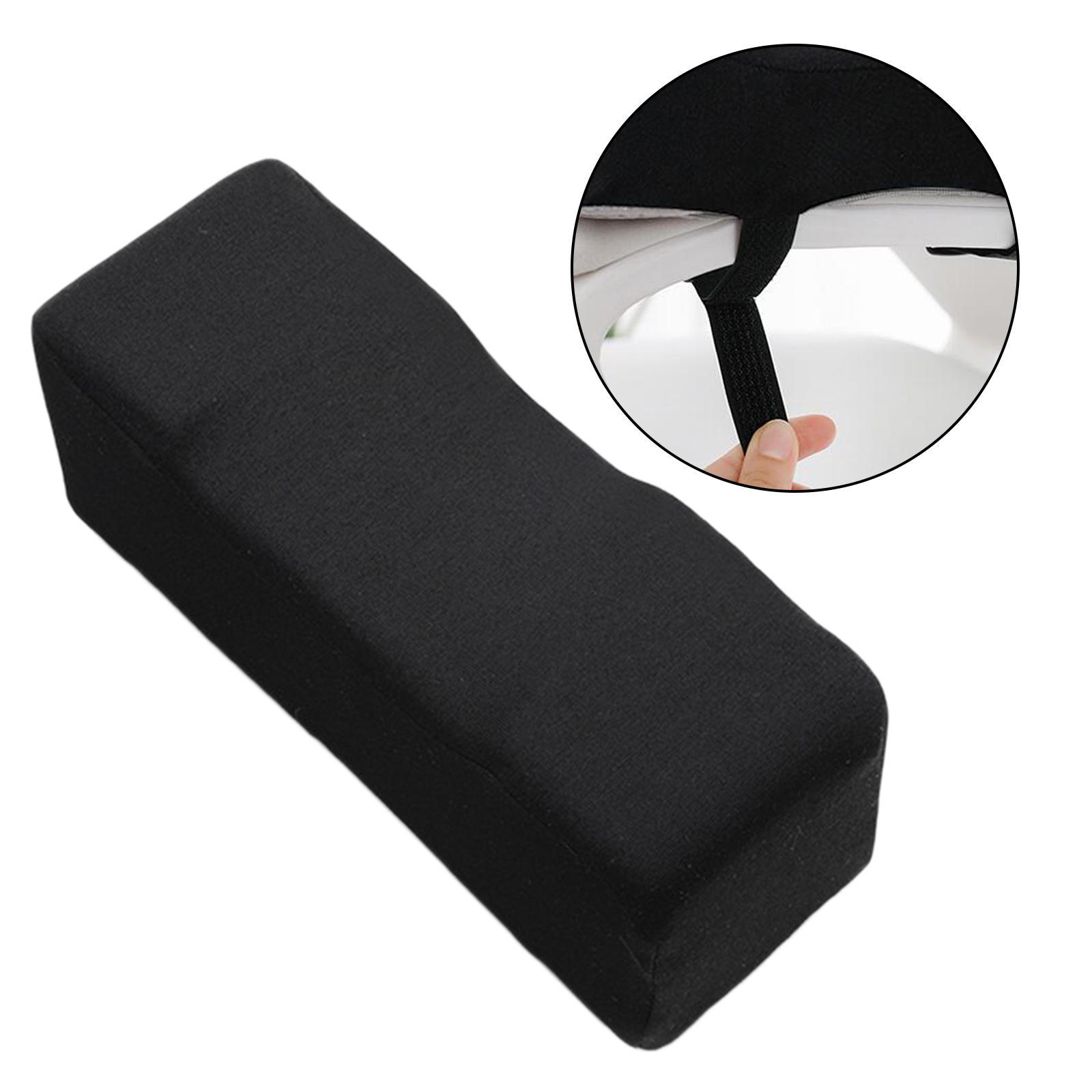 Black Comfort Arm Rest Pillow Memory Foam Chair Armrest Pad Elbow Pillow