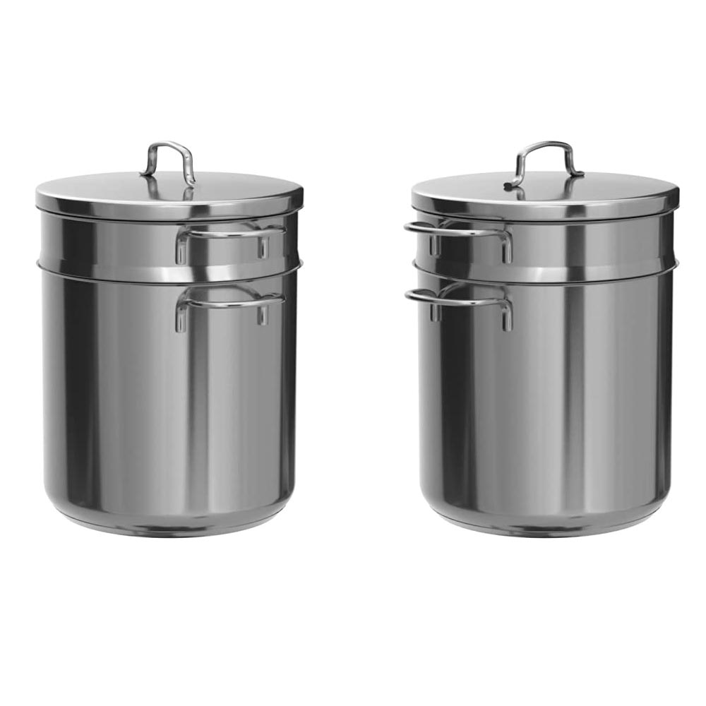 Bộ nồi luộc mỳ ống và xửng hấp Inox 304 Mini Pasta 18cm dung tích 3 lít