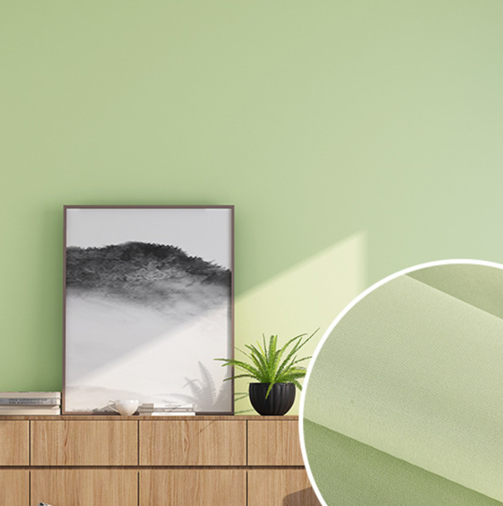CUỘN 5M DECAL GIẤY DÁN TƯỜNG MÀU XANH LÁ NHÁM