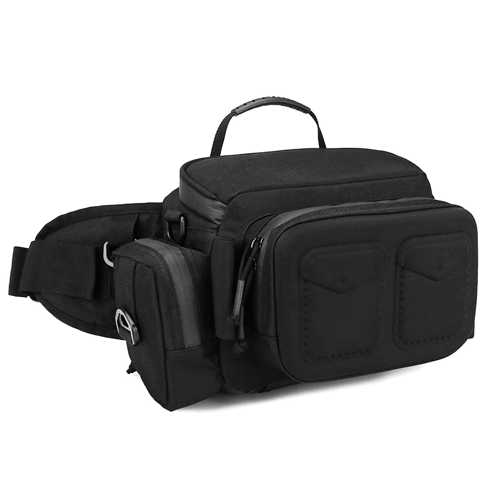 Fishing Tackle Bag Water-resistant Single Shoulder Crossbody Bag Waist Pack Fishing Lure Gear Utility Storage Bag