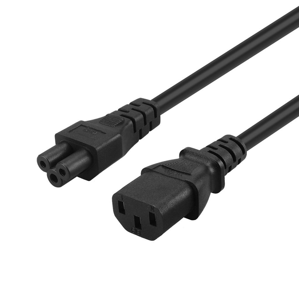 2x IEC C14 to C13+C5 Male to Female Y Splitter Power Cable Adapter