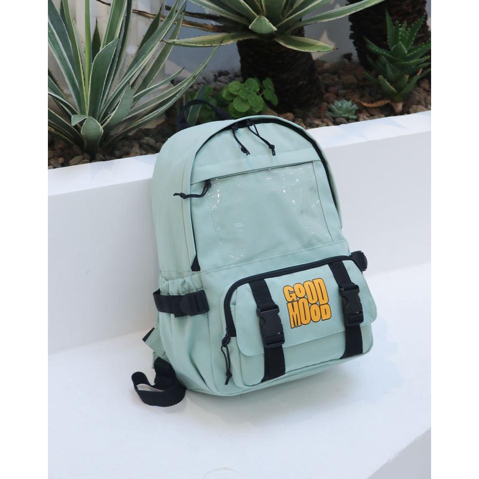 Balo học sinh Unisex, chất dù nhẹ bền, kiểu dáng teen - BOM