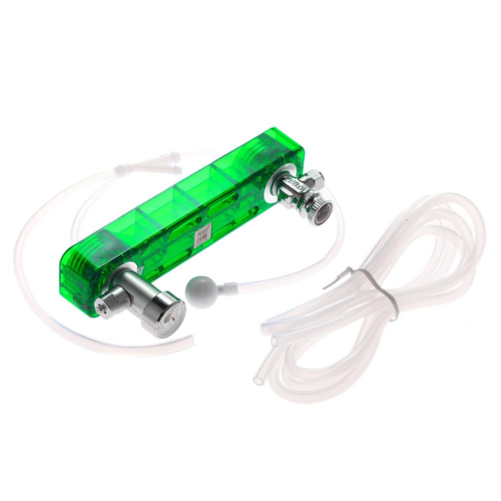 Bộ hệ thống máy tạo CO2 tự làm với bộ đo áp suất cho bể cá