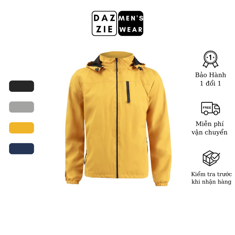 Áo Khoác Gió Nam Nữ Cao Cấp DazzieMenwears chất liệu Goretex chống nước, chống bụi mặc đi du lịch, đi chơi, đi phượt