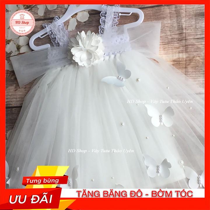 Đầm cho bé gái 1 tháng tuổi / 5 tuổi  Đầm trắng cho bé gái