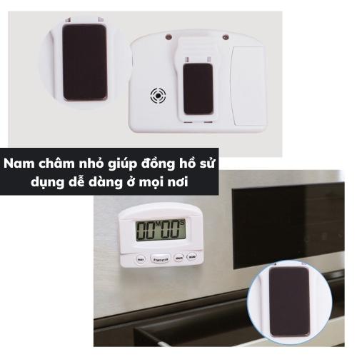 Đồng hồ bấm giờ đa năng tiện lợi có nam châm đồng hồ đếm ngược dùng trong nhà bếp gia đình văn phòng bảo hành 1 đỏi 1