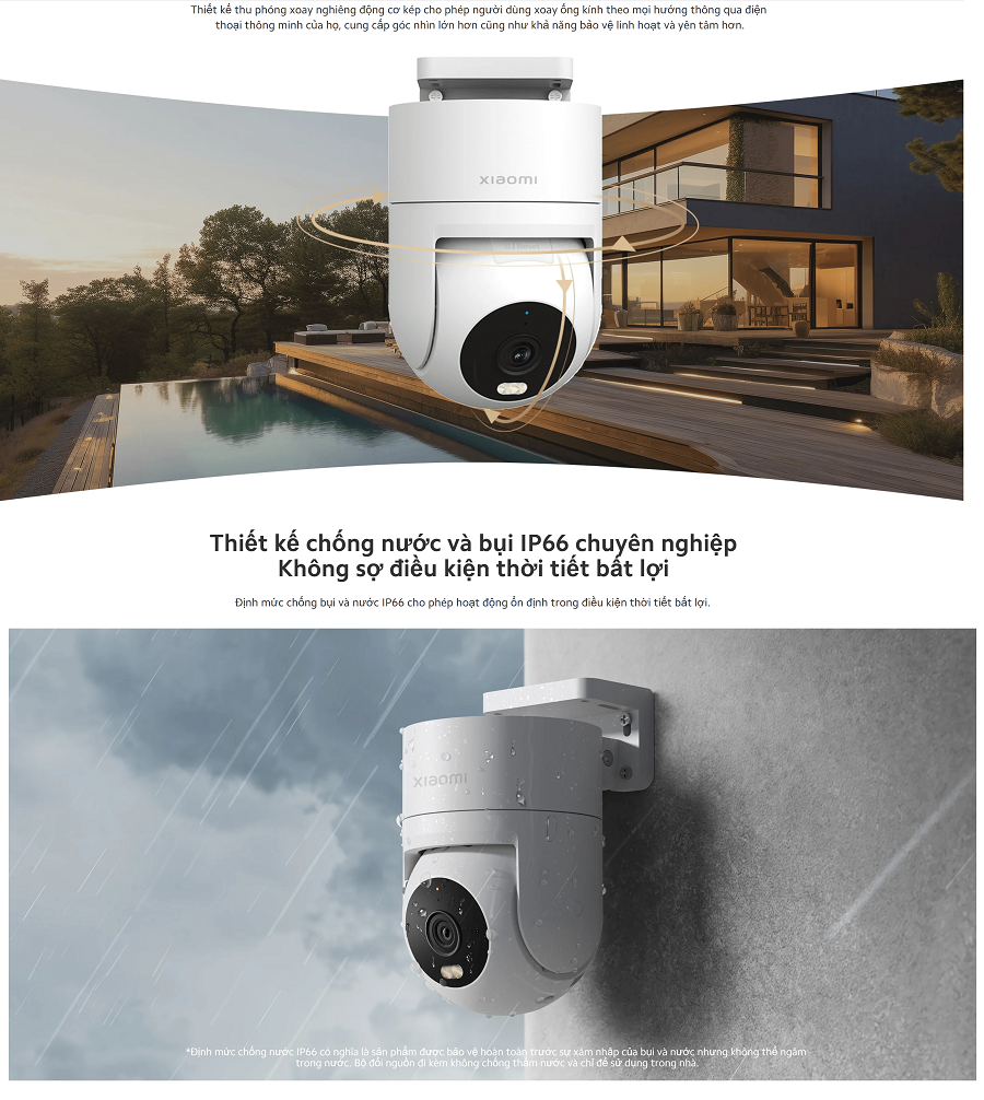 Camera Ngoài Trời 2.5K Xiaomi Outdoor Camera CW300 EU _  Hàng Chính Hãng , Bảo Hành 12 Tháng