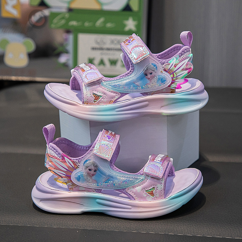 Giày Sandal quai hậu cho bé gái, thể thao siêu nhẹ, êm nhẹ chống trơn  – GSD9009C