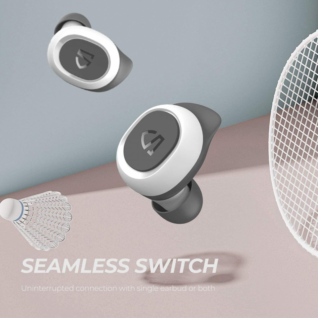 Tai Nghe True Wireless Earbuds SOUNDPEATS TrueFree 2 (Phiên bản nâng cấp TrueFree+) - Màu Trắng - Hàng Chính Hãng