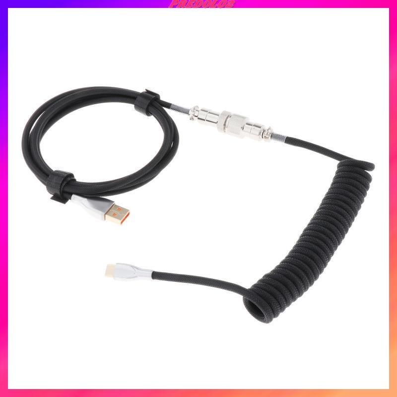 Dây Cáp Xoắn Micro USB 1.8M Dành Cho Bàn Phím Cơ Chơi Game