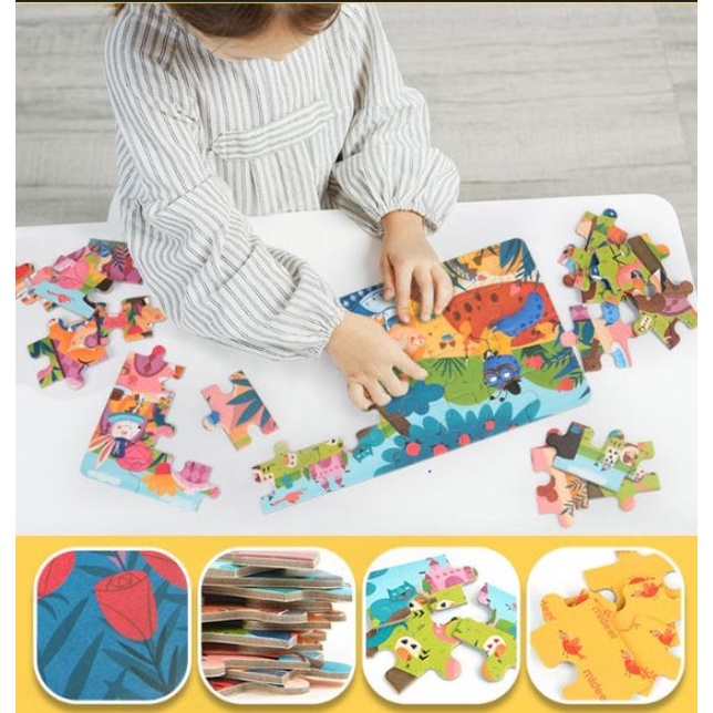 Bộ Xếp Hình Cho Bé Mideer Fairy Tale Puzzle Chuyện Cổ Tích, Đồ Chơi Giáo Dục Trẻ Em Từ 1,2,3,4,5,6,7 Tuổi (Nhiều Chủ Đề)