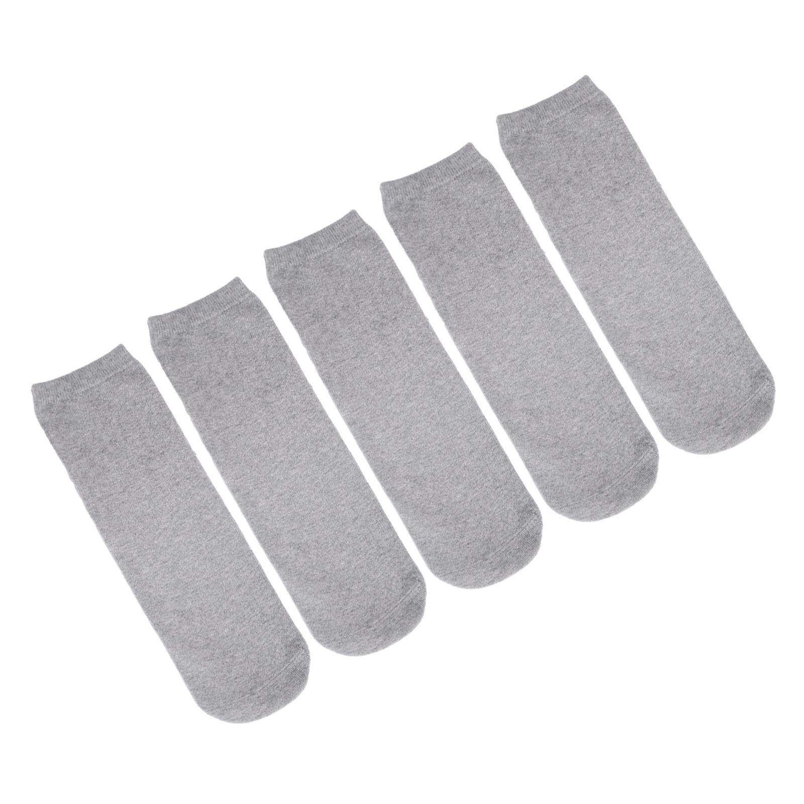 5Pcs Prosthetic Socks Cotton below Knee Grey Elastic Amputee Socks for Women