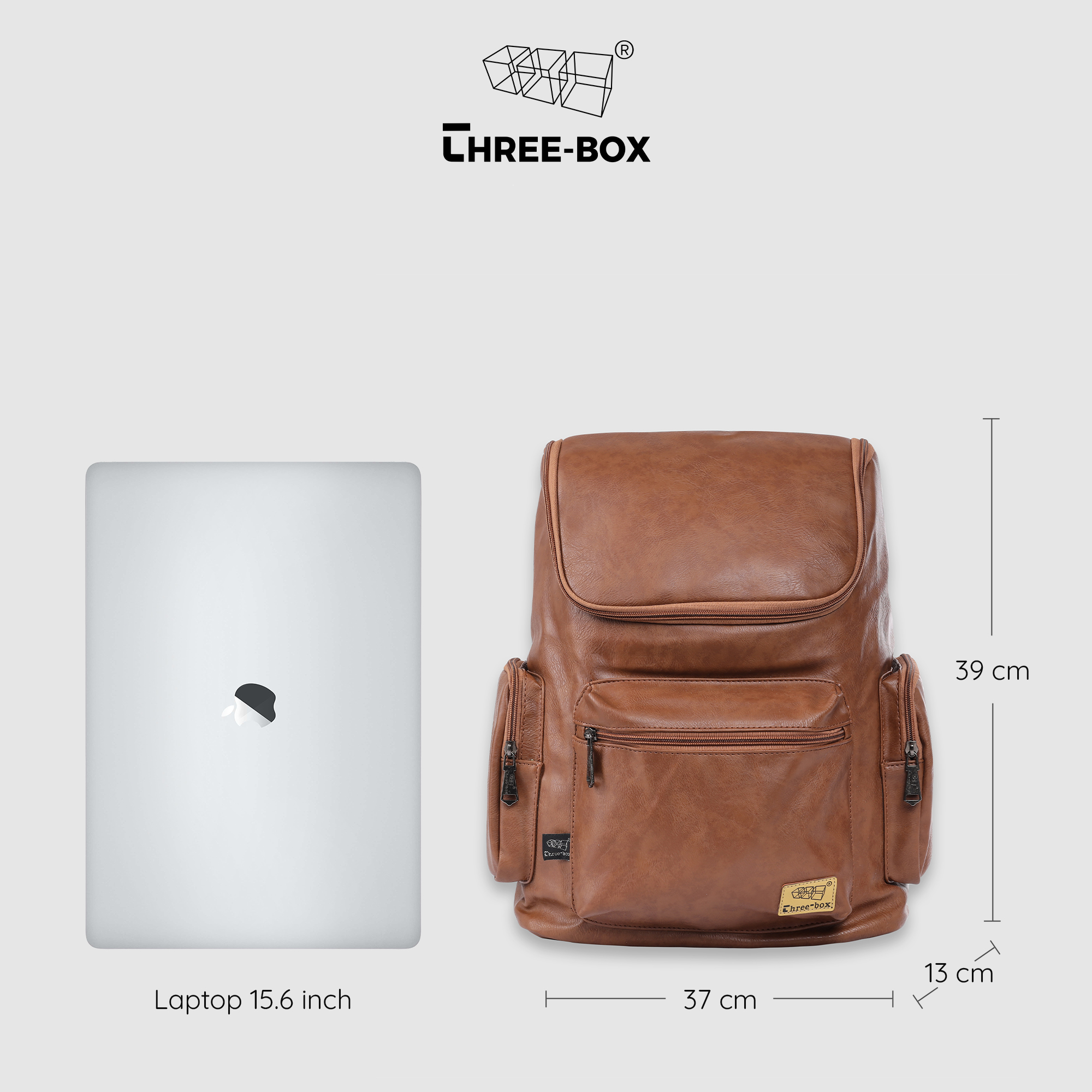 Balo da kích thước lớn phù hợp đi du lịch, đựng laptop 15.6 inch Three-Box | BL2365