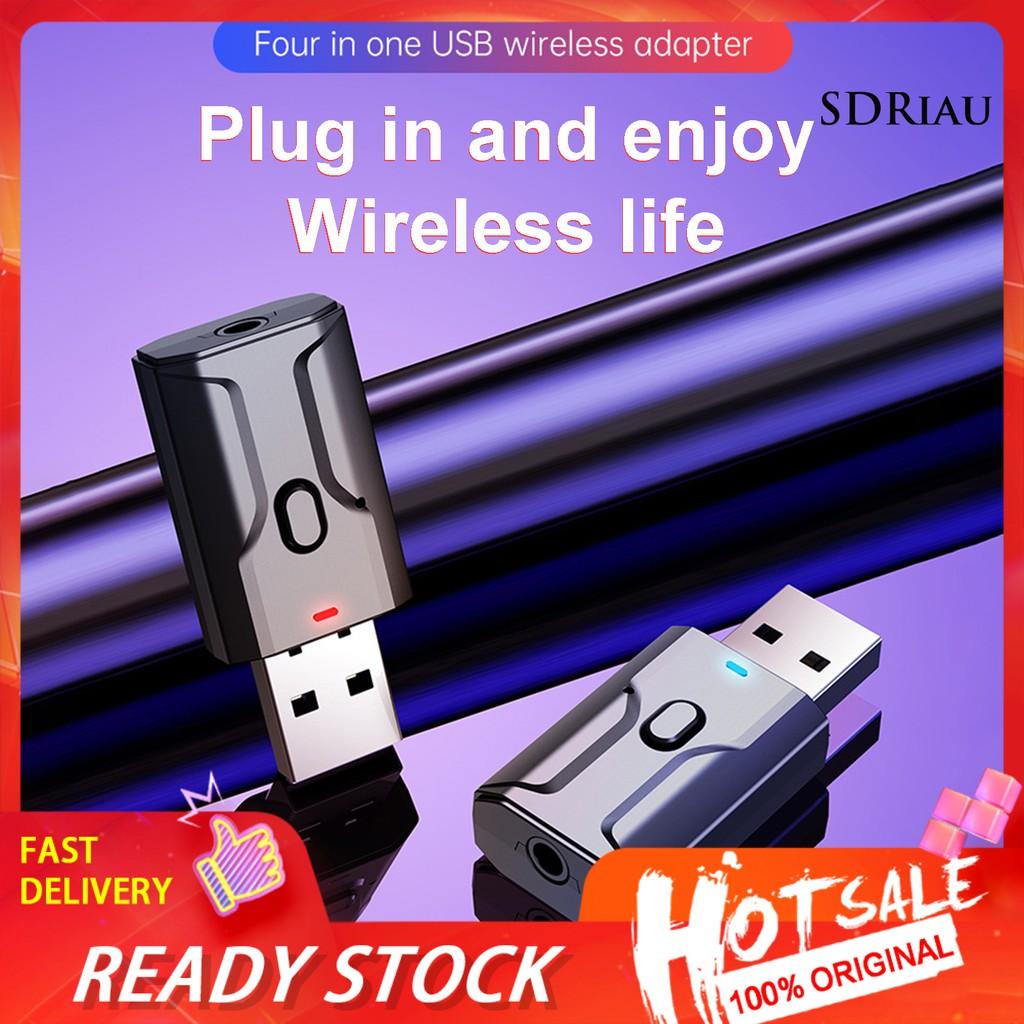 Bộ Thu Phát Bluetooth V5.0 2 Trong 1 Qcdz T02 Cho Máy Tính