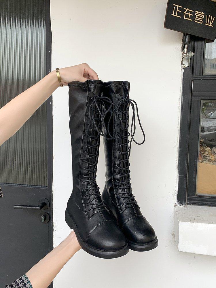 Giày bốt cổ cao thiết kế thời trang dành cho nữ