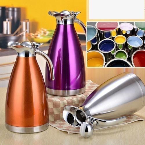 Bình thuỷ giữ nhiệt inox 2 lít siêu tiện dụng-hh272 Giao màu ngẫu nhiên