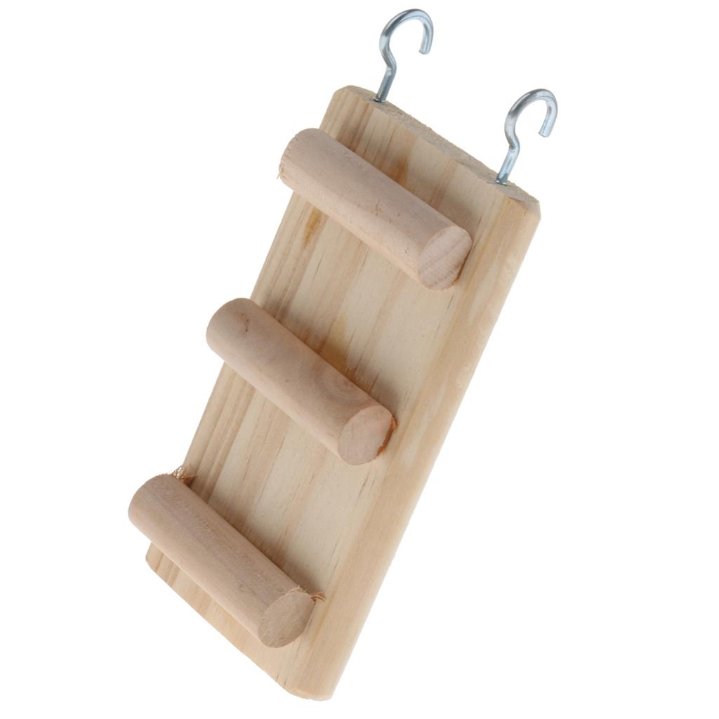 Hamster Chew Toy Wooden Hanging Climbing Ladder For Small Pet Mouse Rat Mice