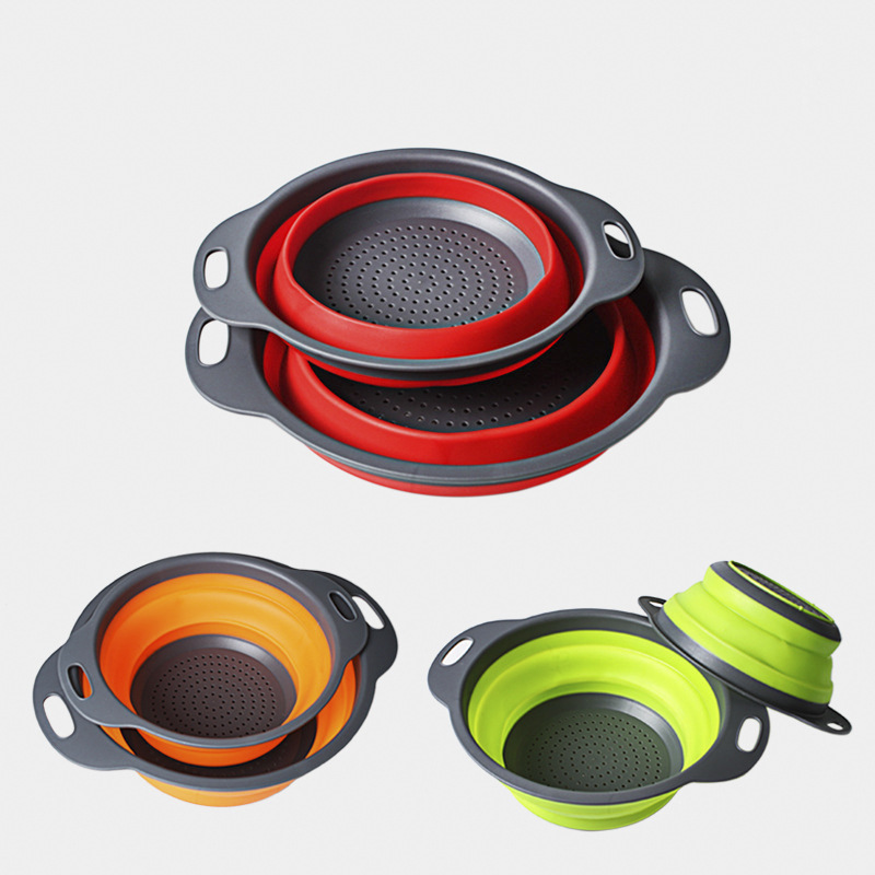 Combo 2 Rổ Xếp Gọn Hình Tròn Cao Cấp