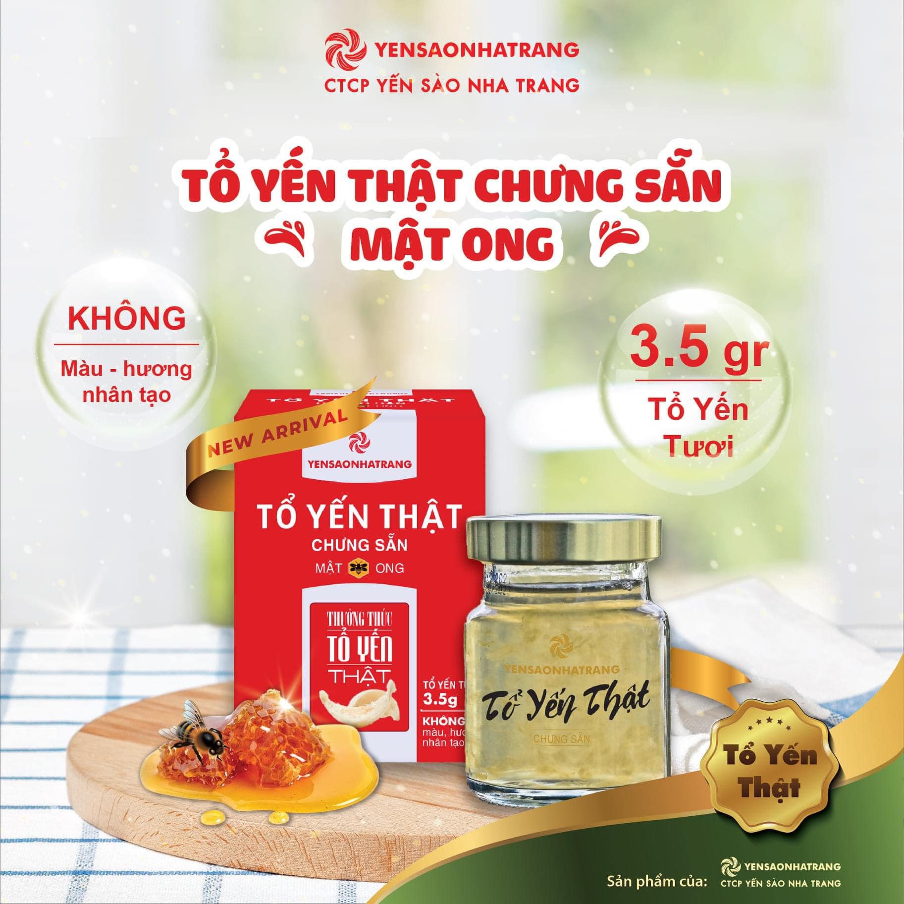 TỔ YẾN THẬT CHƯNG SẴN – MẬT ONG – YẾN SÀO NHA TRANG