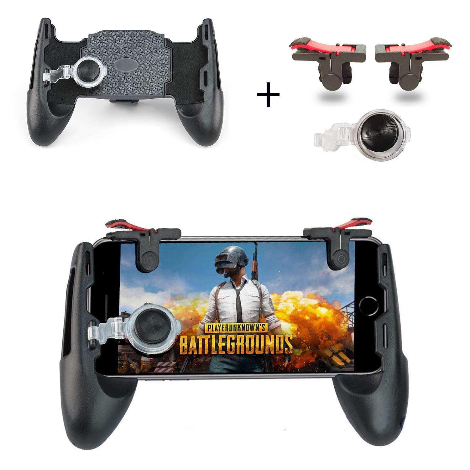 COMBO PUBG 3 trong 1 bộ tay cầm chơi game và bộ 2 nút controller chơi game pubg D9