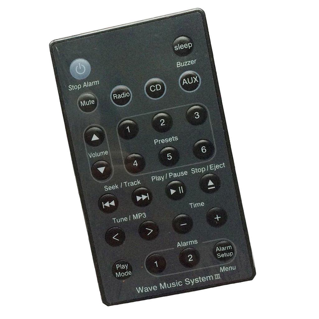 2pcs Remote Control Suit for B-Wave Music Radio System I II III IV Black