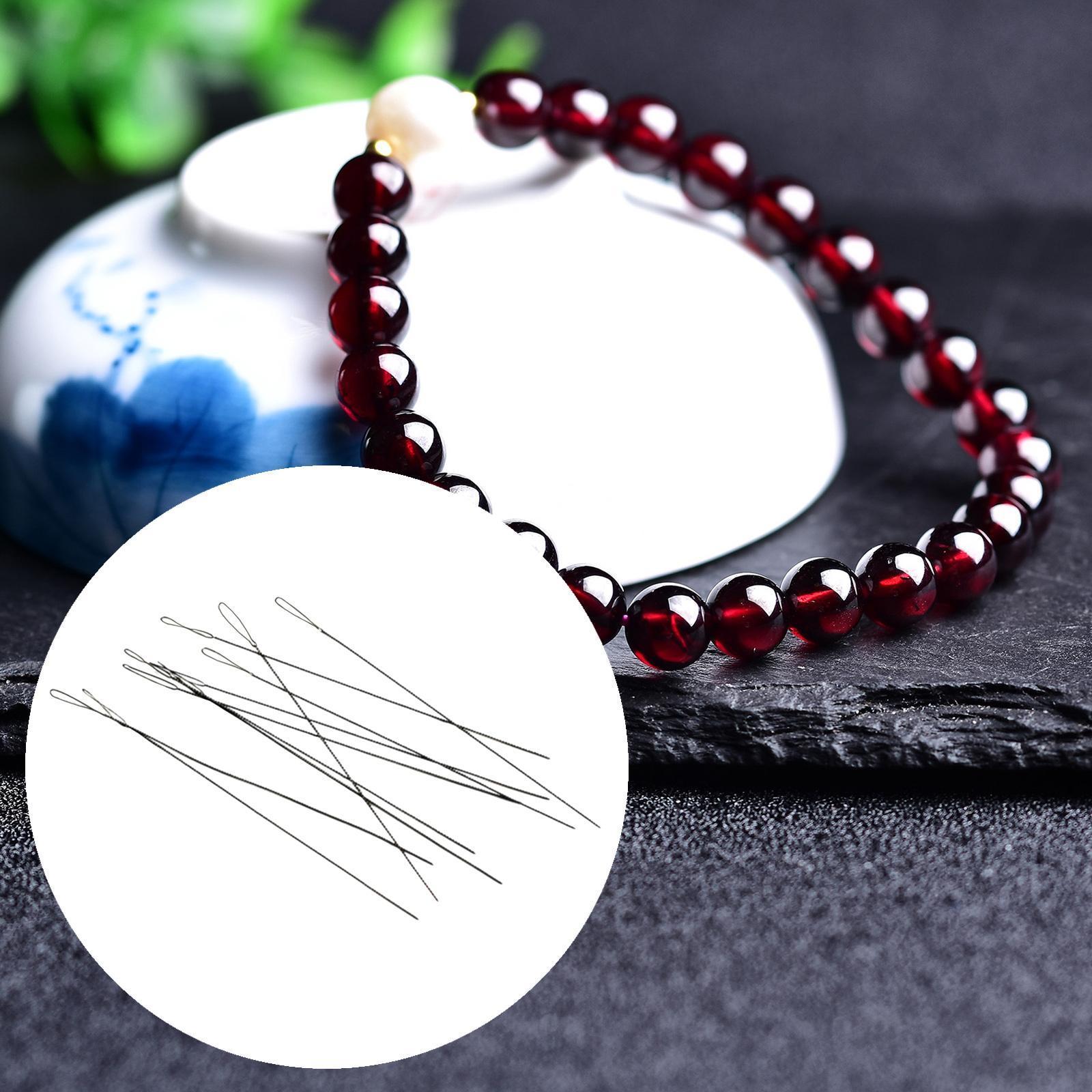 10x Large Eye Sewing Beading Needles Sewing Sharp Needles, Leather Needle Embroidery Thread Needle, Iron Yarn Knitting Needles