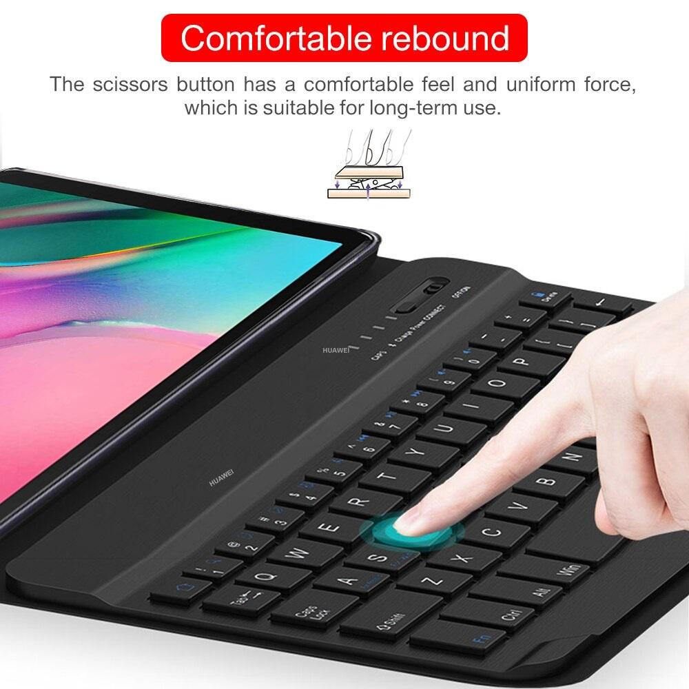Bao da kèm bàn phím Bluetooth dành cho Samsung Galaxy Tab S6 Lite P610, P615 Smart Keyboard