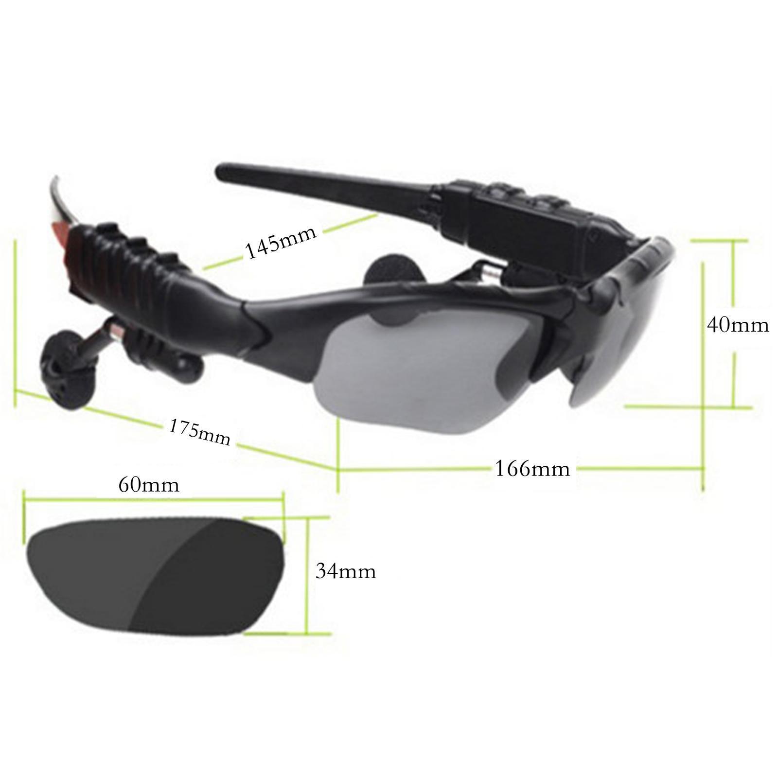 Music Bluetooth Sunglasses Earbuds Headset for Sports Running Car Driving