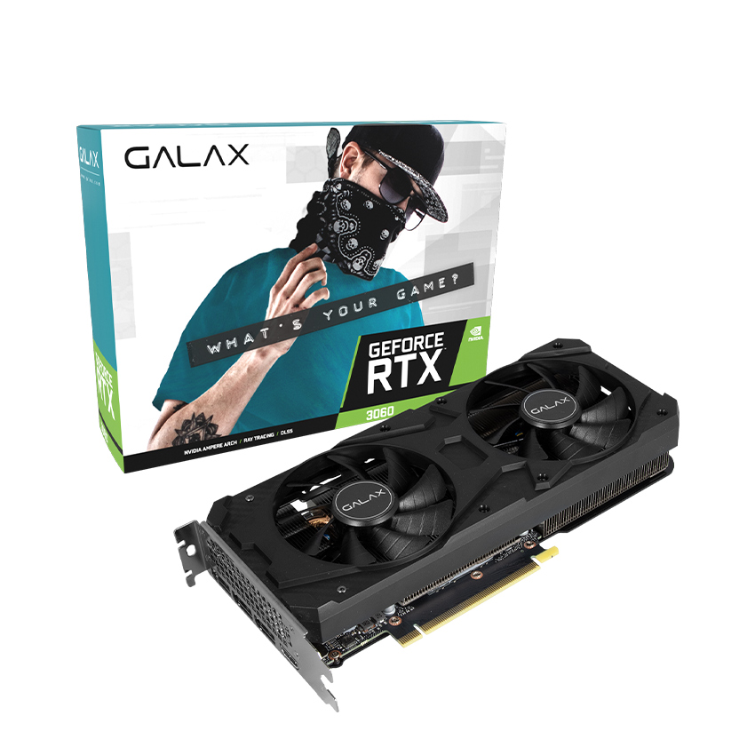 Card màn hình Galax GeForce RTX 3060 8GB 1-Click OC - Hàng chính hãng