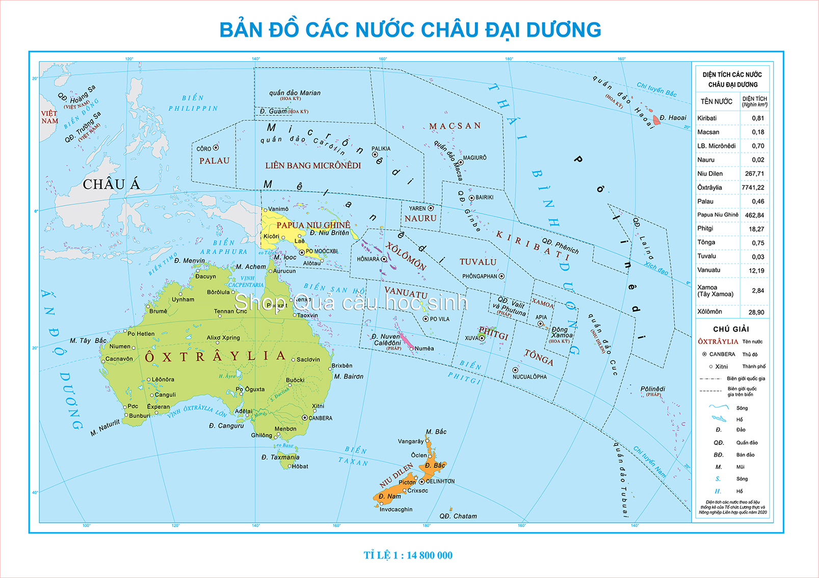 Hành chính châu Đại Dương khổ A0