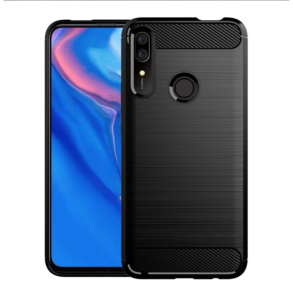 Ốp lưng cho Huawei Y9 Prime 2019 dẻo Carbon phay xước chống sốc chống vân tay