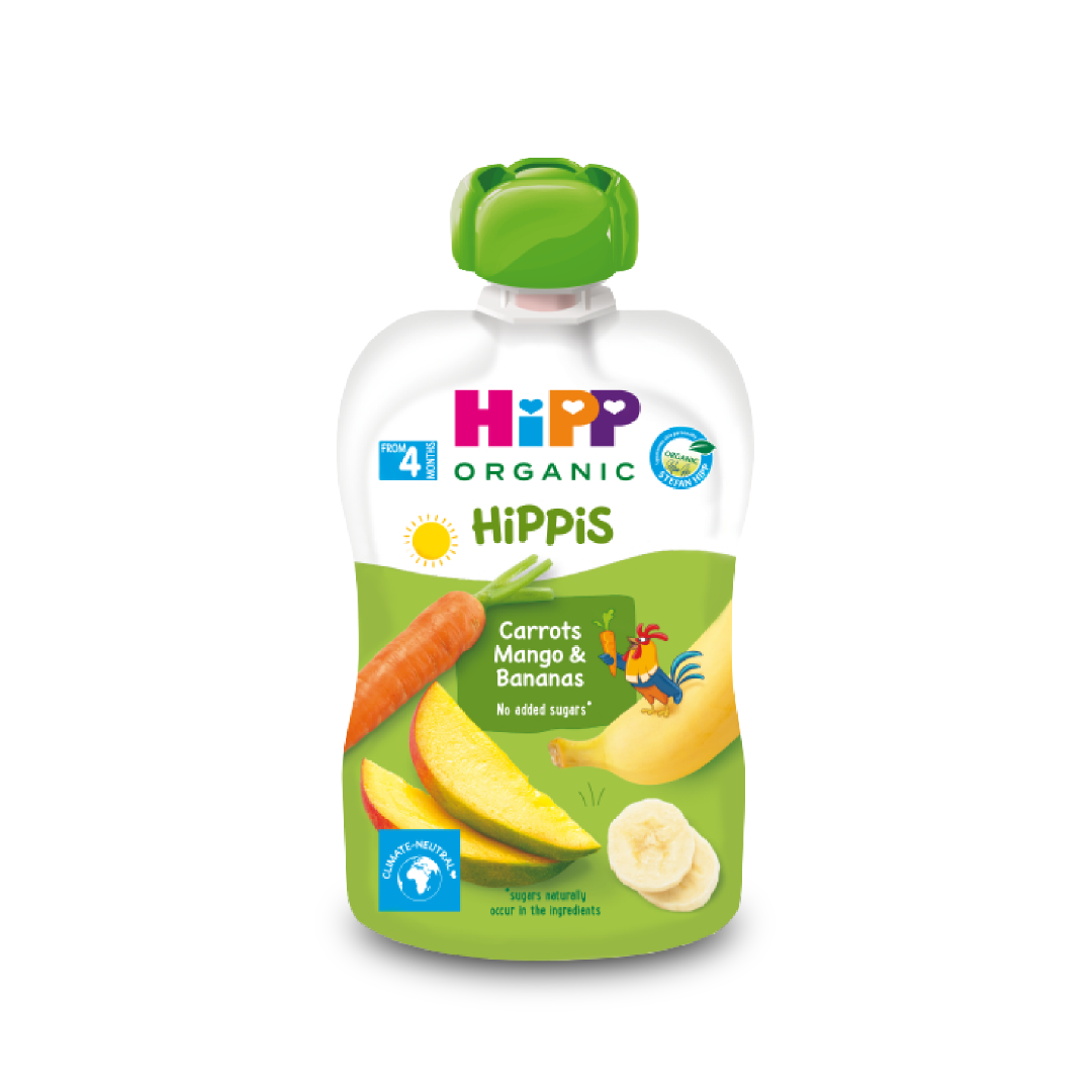 Thức ăn dặm Dinh dưỡng 100% Trái cây nghiền hữu cơ HiPPiS Organic 100g