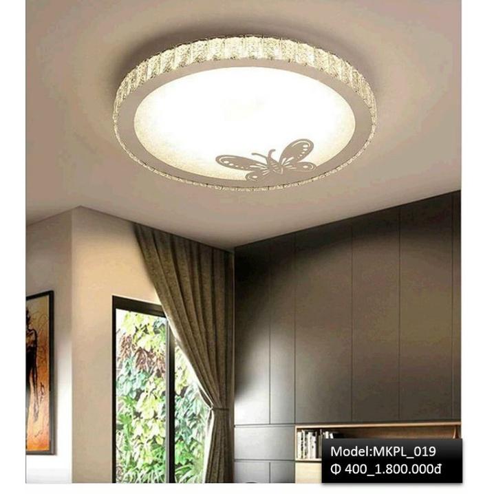 MKPL_13 Đèn mâm áp trần phale chuẩn K9 trang trí phòng khách, đèn trang trí trần hiện đại