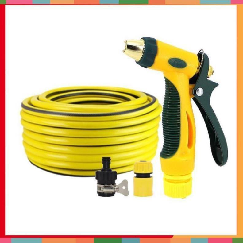 Bộ dây vòi xịt nước rửa xe,tưới cây tăng áp 3 lần 7-10m 206317