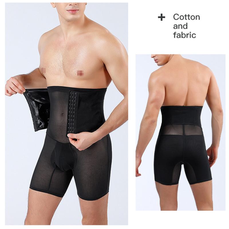 Nam Eo Huấn Luyện Thắt Lưng Eo Hông Nâng Chân Quần Định Hình Bụng Shaper Bụng Khỏe Mạnh Giảm Béo Dây Tập Thể Dục Định Plus Kích Thước