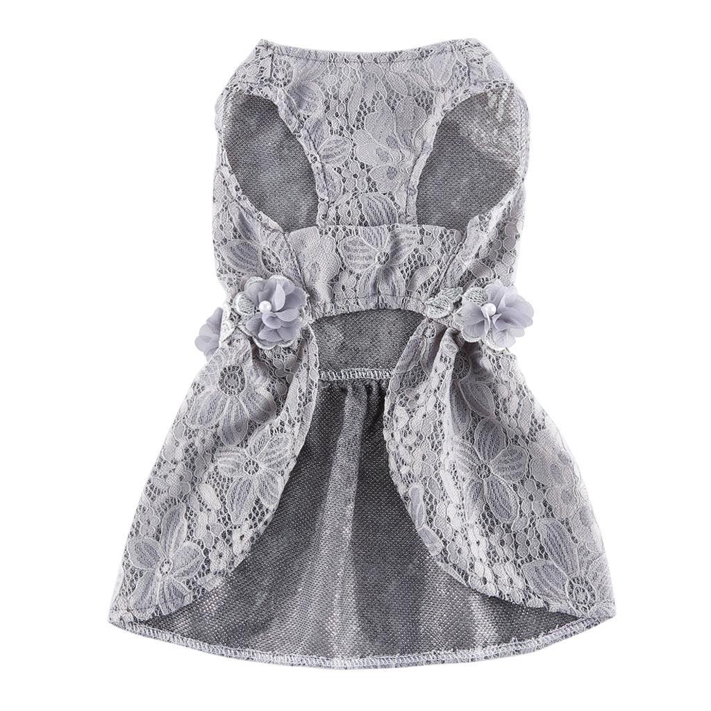 Cute Lovely Dog Puppy Summer Dress Pet Princess Dress For Small Dog Puppy XS