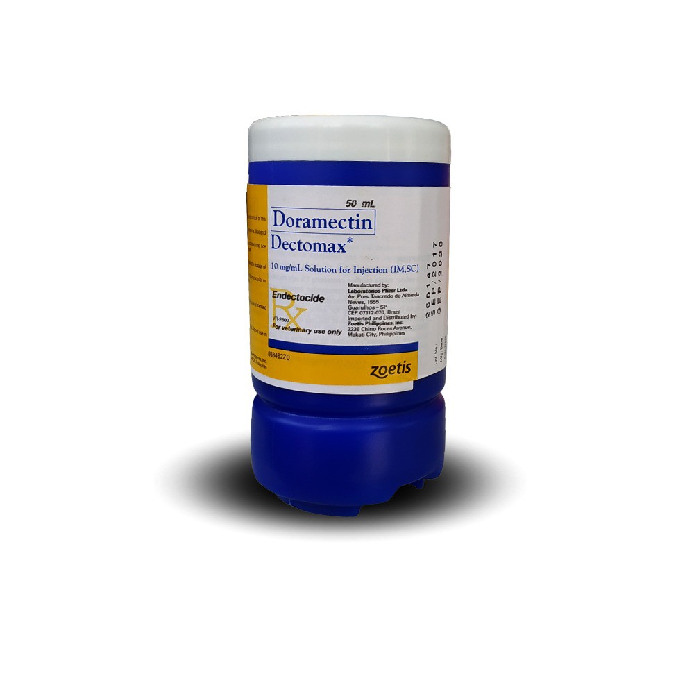 Thuốc thú y, Dectomax 50ml - bom ghẻ Mỹ dùng tốt cho chó, mèo, heo, trâu, bò, dê, ngựa