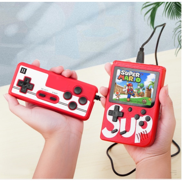 Máy Chơi Game Cầm Tay Hiện Đại 400 Trò Chơi Có Kết Nối Tivi Bàn Phím Điều Khiển Riêng 2 Người Chơi