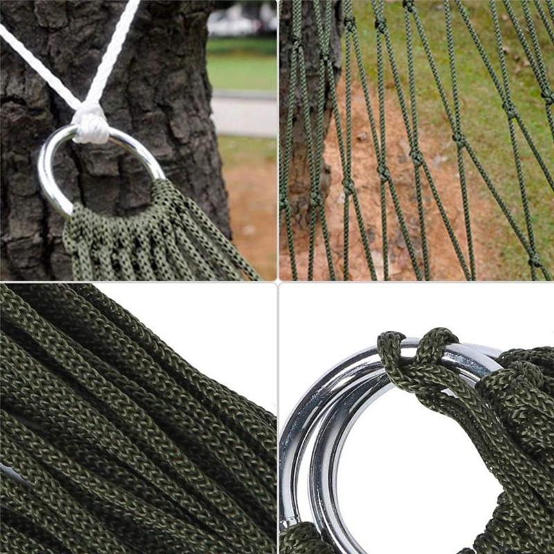 Cắm Trại Ngoài Trời Lưới Nylon Dây Võng Di Động Võng Thoải Mái Treo Đầm Vườn Xoay Ghế Giải Trí Dropshipping
