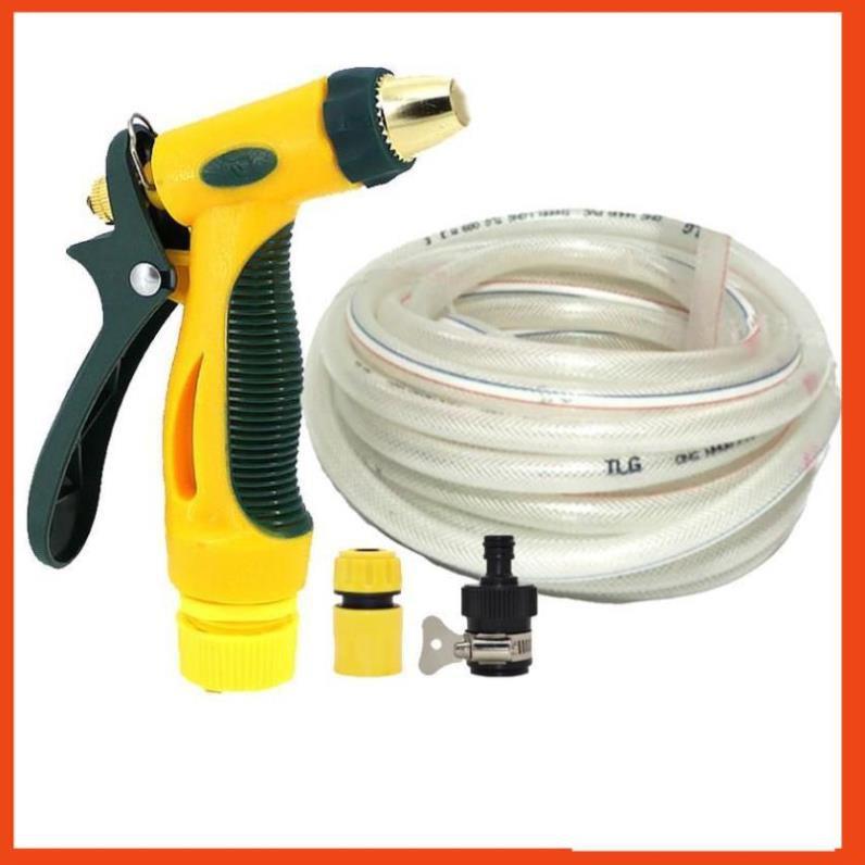 Bộ dây vòi xịt nước rửa xe,tưới cây tăng áp 3 lần 3-5m 206317