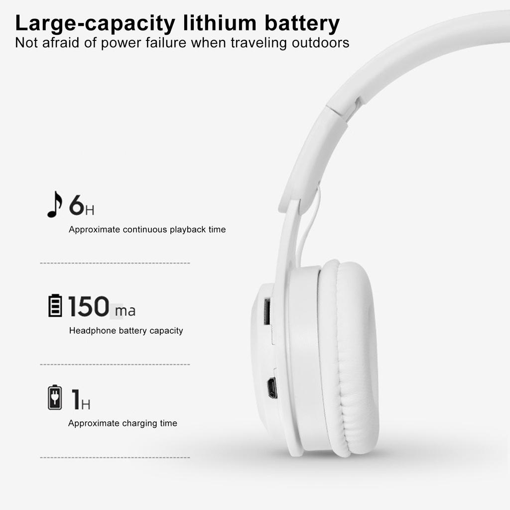 Tai Nghe Chụp Tai Bluetooth Không Dây M6 Có Thể Gấp Gọn Tiện Lợi