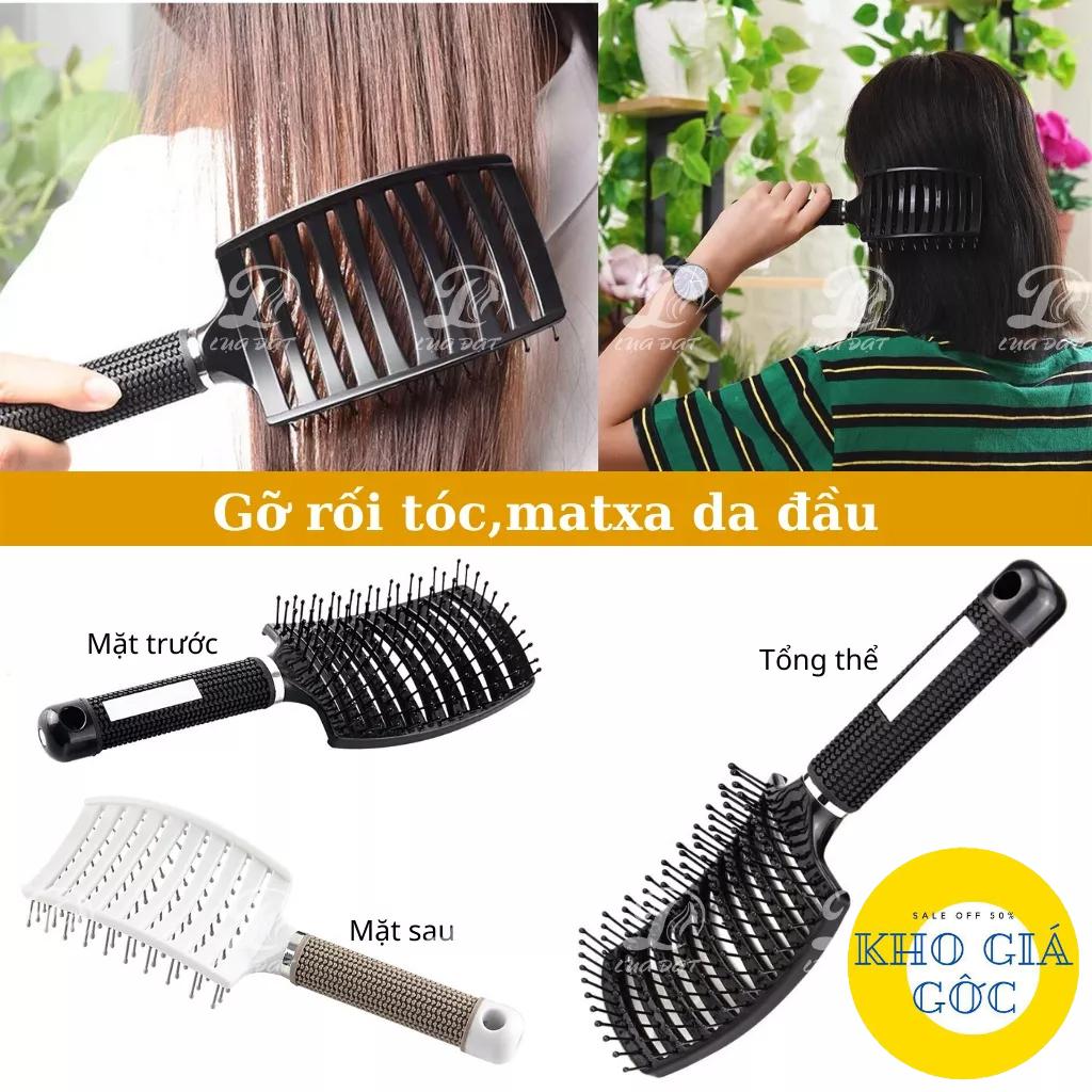 Lược gỡ rối bán nguyệt ,tạo phồng tóc,lược sấy tạo kiểu tóc bán nguyệt cỡ lớn chuyên dùng trong salon tóc