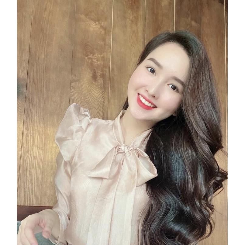 Áo sơ mi tơ Hàn 2 lớp