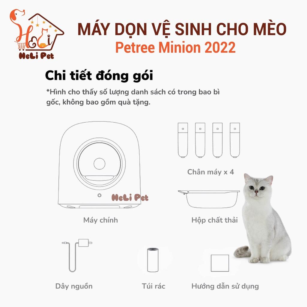 Máy Vệ Sinh Cho Mèo Tự Động PETREE 2 WIFI Bản Quốc Tế Có App Dùng Được Tất Cả Các Loại Cát Vệ Sinh Đất Sét, Cát Tofu, Cát Thủy Tinh- HeLiPet