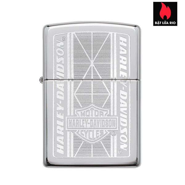 Bật Lửa Zippo 29655 – Zippo Harley-Davidson Chrome Geometric Engraved